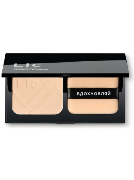 Пудра Компактная Soft Velvet Compact Powder "LIC"