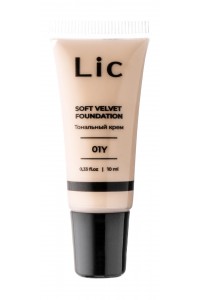 Крем тональный мини-версия Soft Velvet Foundation Mini version 10 мл "LIC"