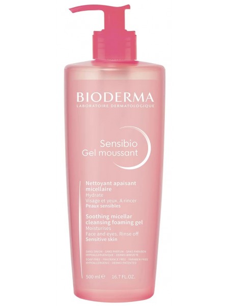 Очищающий гель для лица  Sensibio Cleansing Gel 500 мл "Bioderma"
