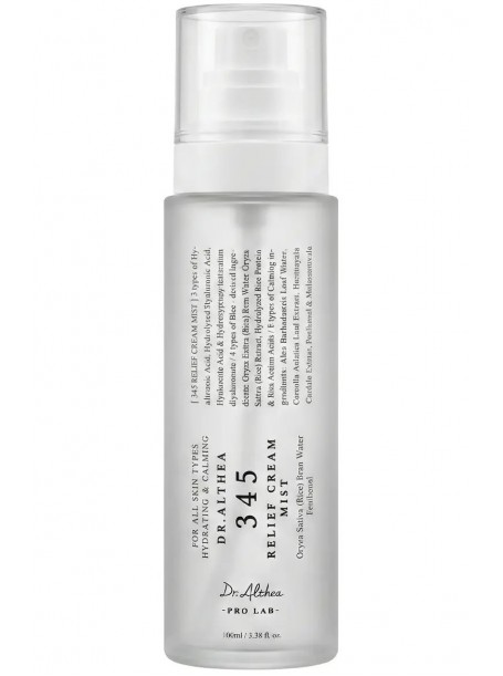 Успокаивающий мист с гидролатом риса и пантенолом 345 Relief Cream Mist 100 мл " Dr. Althea"
