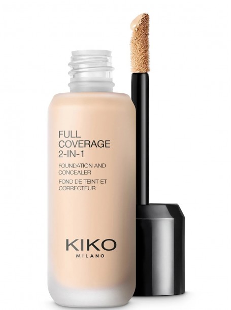 Тональное Средство И Консилер С Высокой Степенью Покрытия Full Coverage 2-In-1 Foundation & Concealer  "KIKO"