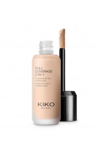 Тональное Средство И Консилер С Высокой Степенью Покрытия Full Coverage 2-In-1 Foundation & Concealer  "KIKO"
