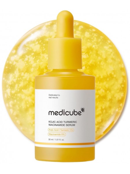Капсульная сыворотка для сияния кожи с ниацинамидом и койевой кислотой, Kojic Acid Turmeric Niacinamide Serum 30 мл "Medicube"