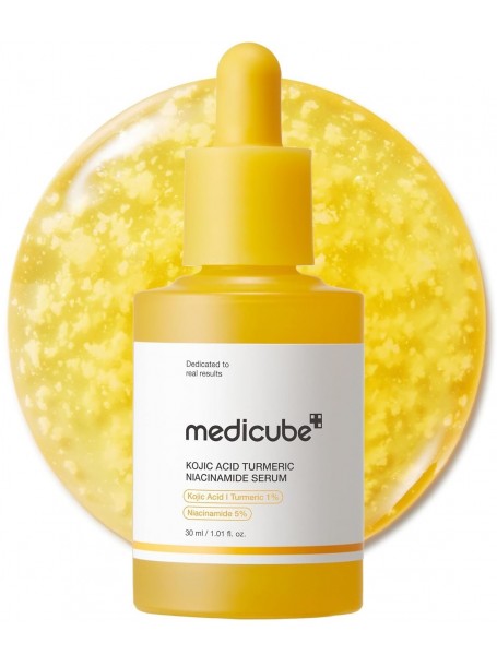 Капсульная сыворотка для сияния кожи с ниацинамидом и койевой кислотой, Kojic Acid Turmeric Niacinamide Serum 30 мл "Medicube"