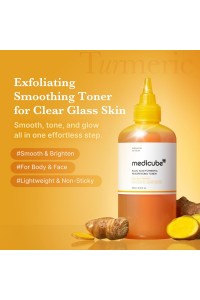 Отшелушивающий тоник с кислотами и экстрактом куркумы, Kojic Acid Turmeric Resurfacing Toner 250 мл "Medicube"