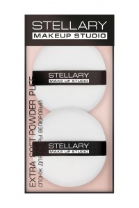 Велюровый спонж для пудры Powder Puff "Stellary"