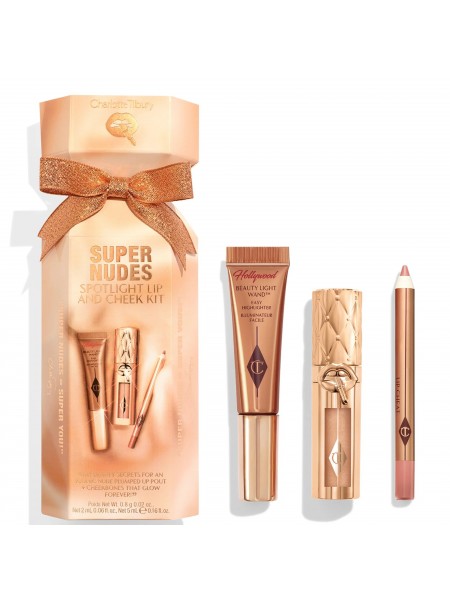 Подарочный набор SUPER NUDES SPOTLIGHT LIP AND CHEEK KIT LIP"Charlotte Tibury"