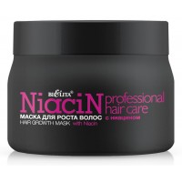 Маска для роста волос с ниацином 300мл "Bielita"