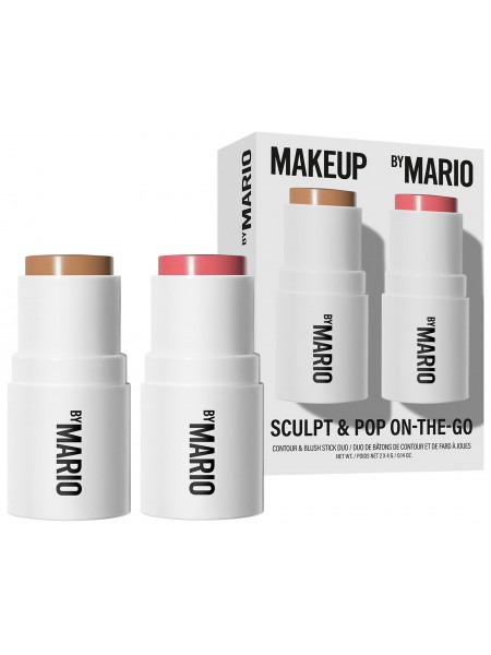  Набор для лица: контуринг и румяна Sculpt & Pop On-The-Go Light Medium + Sweet Pink 2x4g"MAKEUP BY MARIO"