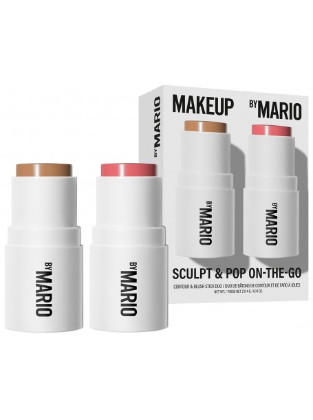  Набор для лица: контуринг и румяна Sculpt & Pop On-The-Go Light Medium + Sweet Pink 2x4g"MAKEUP BY MARIO"