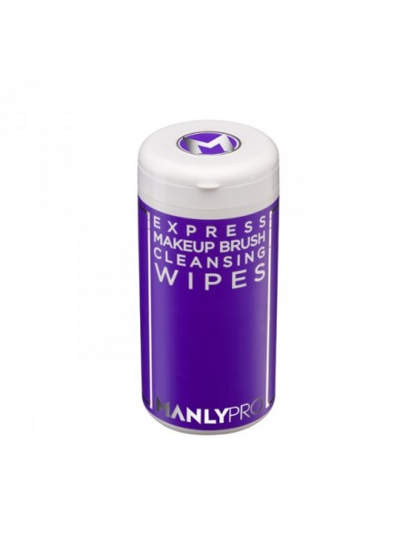 Салфетки для макияжных кистей с антибактериальным эффектом экспресс-очищающие "ManlyPro"