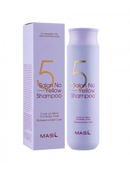 Шампунь против желтизны волос  5 Salon No Yellow Shampoo 300 мл "MASIL"
