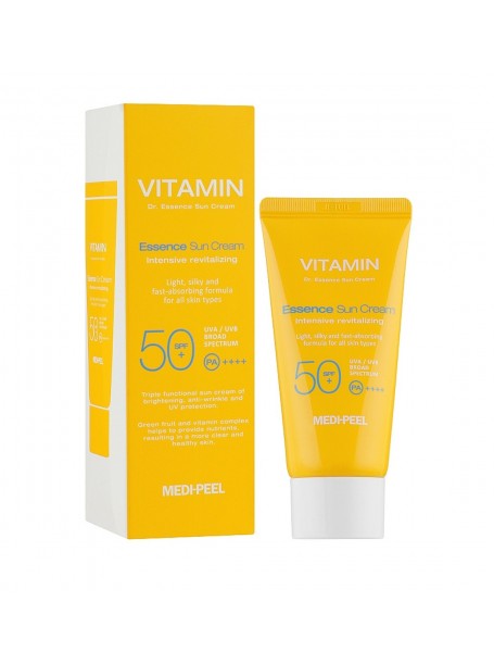 Витаминный солнцезащитный крем Vitamin Dr. Essence Sun Cream SPF50+/PA+++ "Medi-Peel"