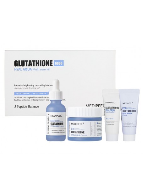 Набор увлажняющих средств для сияния кожи Glutathione Hyal Aqua Multi Care Kit "MEDIPEEL"