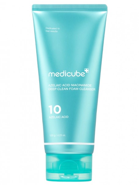 Очищающая пенка с азелаиновой кислотой и ниацинамидом Azelaic Acid Niacinamide Deep Clean Foam Cleanser 120 мл "Medicube"