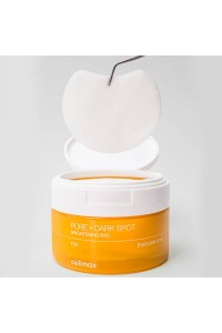 Тонер-пэды для выравнивания тона и рельефа кожи Pore + Dark Spot Brightening Pad  "Celimax"