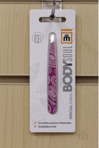 Профессиональный пинцет розовый 114SY "MEIZER"