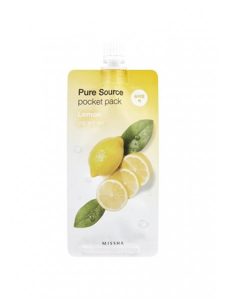 Ночная маска Pure Source Pocket Pack Lemon 10 мл "MISSHA"