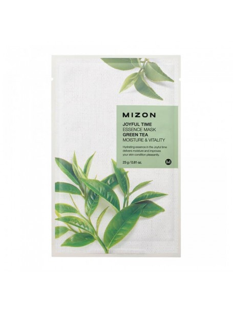 Тканевая маска с эссенцией из натуральных экстрактов 23г Green Tea "Mizon"