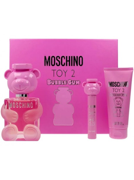 Парфюмерный набор для неё Moschino Toy 2 Bubble Gum EDT 100ml + EDT 10ml + Body Lotion 100ml