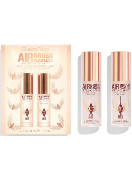 Набор для фиксации макияжа Airbrush Flawless Mini-Setting Spray 2X34 мл "Charlotte Tilbury"
