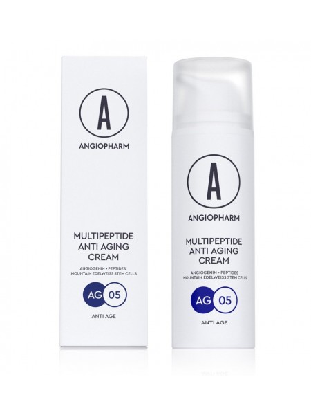 Мультипептидный омолаживающий крем 50 мл "Angiopharm"