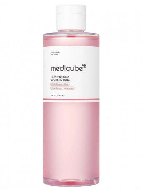 Успокаивающий тонер с ПДРН и комплексом пептидов PDRN Pink CICA Soothing Toner 250 мл "Medicube"