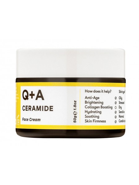 Укрепляющий барьерный крем для лица с керамидами Ceramide Face Cream "Q+A"