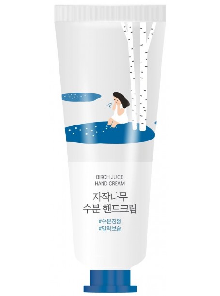 Увлажняющий крем для рук с берёзовым соком  Birch Juice Hand Cream "Round Lab"