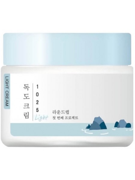 Лёгкий увлажняющий крем с комплексом минералов R 1025 Dokdo Light Cream "ROUND LAB"