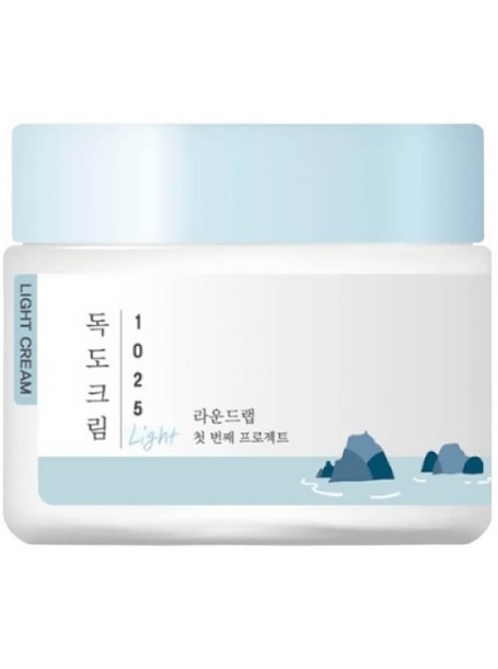Лёгкий увлажняющий крем с комплексом минералов R 1025 Dokdo Light Cream "ROUND LAB"