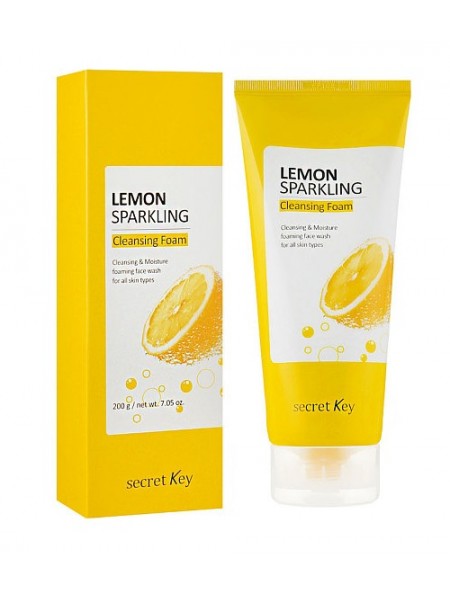 Пенка для умывания Lemon Sparkling Cleansing Foam 200g "Secret Key"