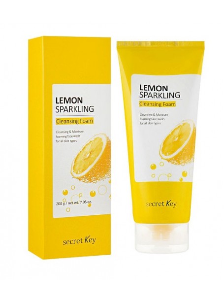 Пенка для умывания Lemon Sparkling Cleansing Foam 200g "Secret Key"