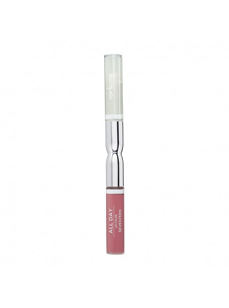 Помада-блеск для губ жидкая стойкая All Day Lip Color & Top Gloss "Seventeen"