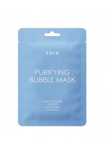 Тканевая пузырьковая маска-пенка для очищения лица PURIFYING BUBBLE MASK  "Shik"