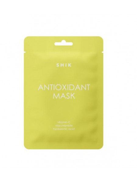 Тканевая антиоксидантная маска с витамином C для сияния кожи ANTIOXIDANT MASK  "Shik"