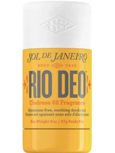 Дезодарант Rio Deo Aluminum-Free Refillable Deodorant Cheirosa Желтый "Sol de Janeiro"