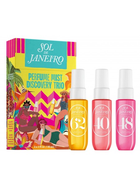 Набор из трех парфюмированных мистов Perfume Mist Discovery Trio 3x30ml "Sol de Janeiro"