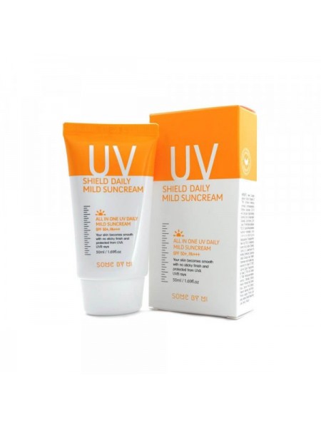 Солнцезащитный крем UV Shield Daily Mild Sun Cream SPF 50 PA+++  "Some By Mi"