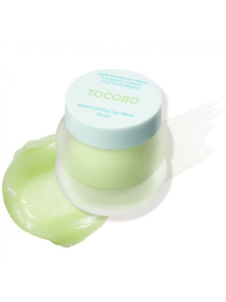Ночная охлаждающая маска для губ с мятой Tocobo Mint Cooling Lip Mask 20 мл "Tocobo"