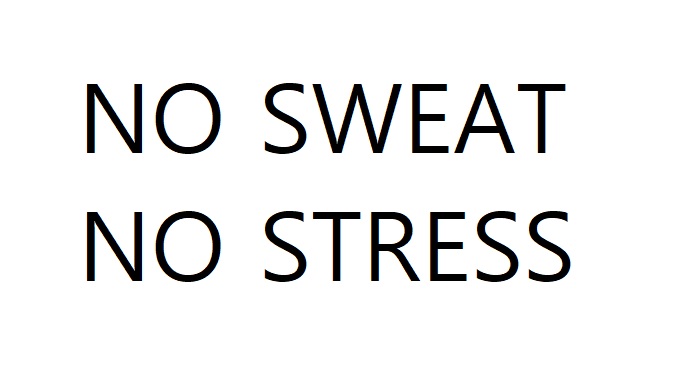 No Sweet No Stress